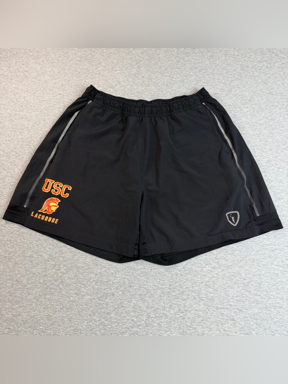 USC Adrenaline Lacrosse Shorts Men’s 26-27 Inch Waist Athletic Black Stretch